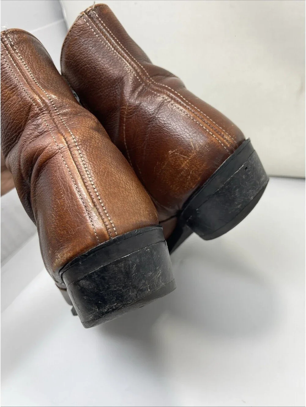 Laredo 5724 Men's Size 13 D Brown Leather Cowboy Western Boots Made In USA